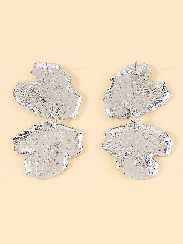 Geometric Solid Color Drop Earrings Earrings Accessories