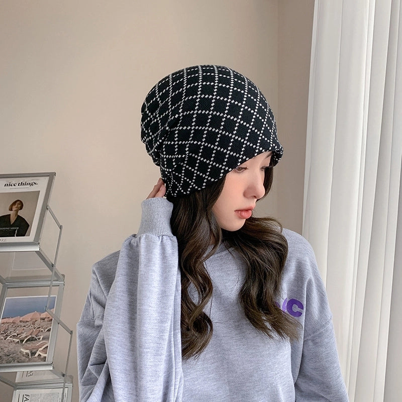 Autumn And Winter Cycling Knitted Mask Windproof Warm Multi-functional Scarf Neck Protection Collar Confinement Cap Thickened Small Scarf