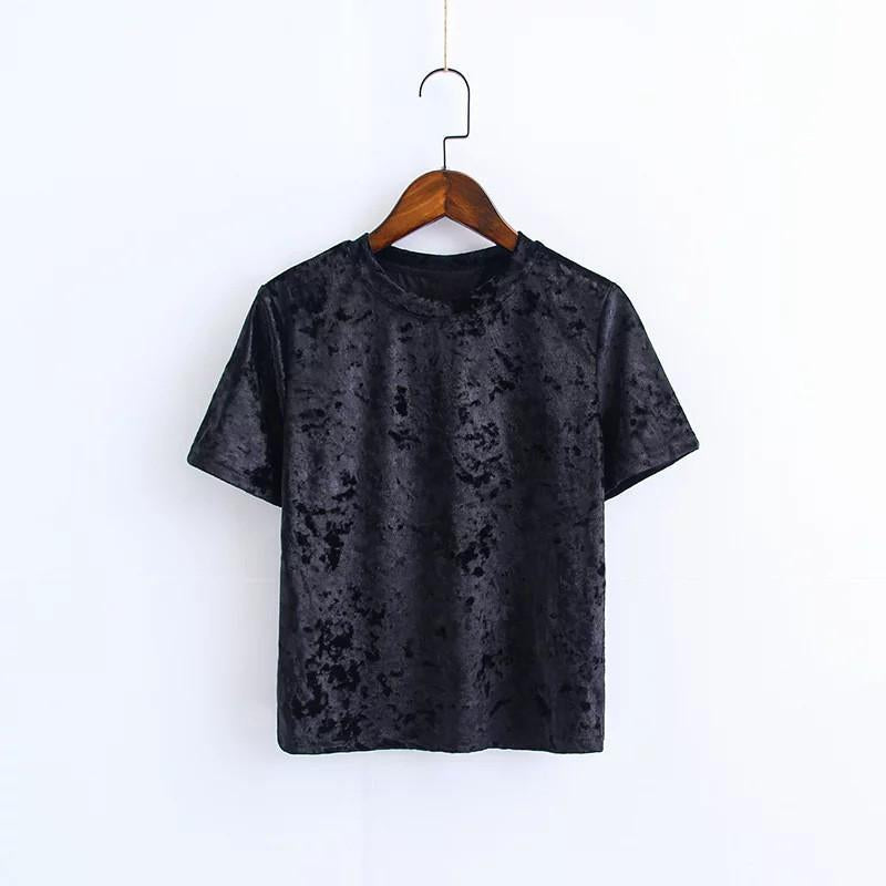 Velvet Crop Tee