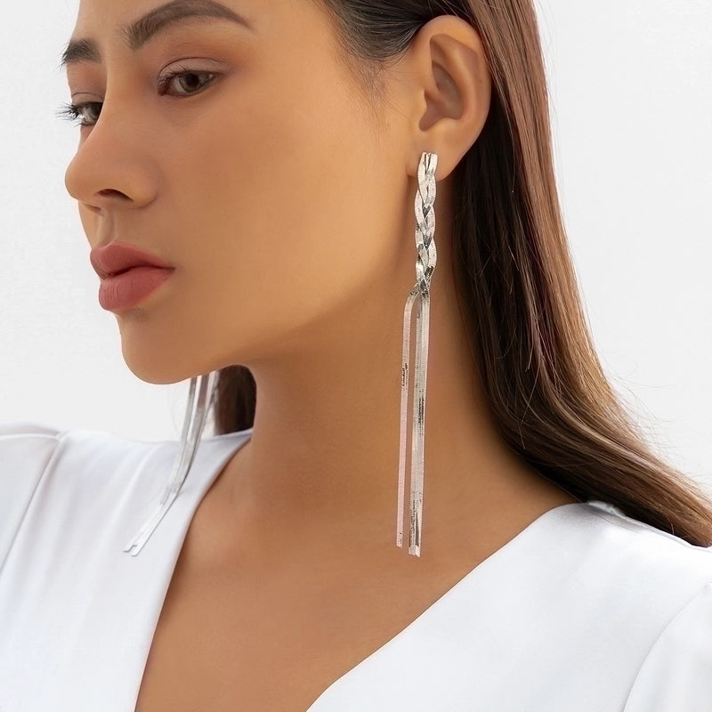 Sexy Minimalist Solid Color Copper Plating Chain Long Necklace