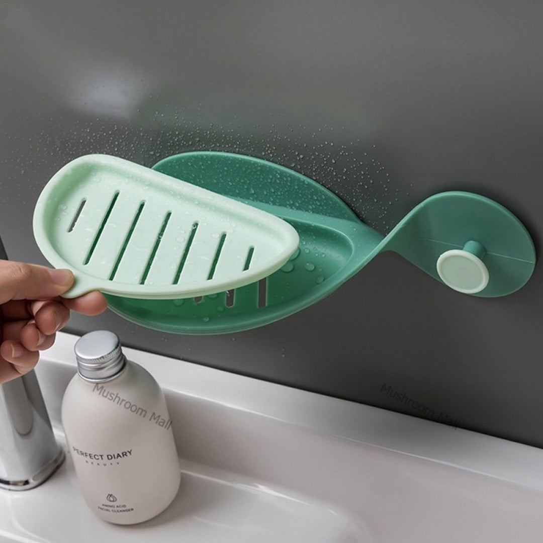 Bathroom Drain Soap Dish With Hook Fish Shape