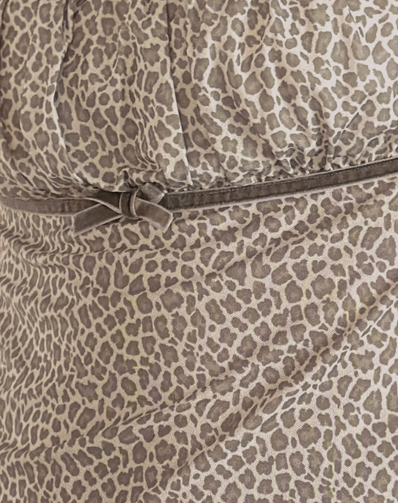 Jarji Blouse in Dainty Leopard Light Brown