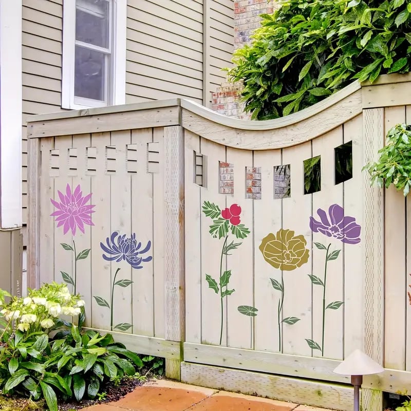 🏡Last Day 75% OFF -Blooming Flowers Stencil Kit🌻DIY Decoration