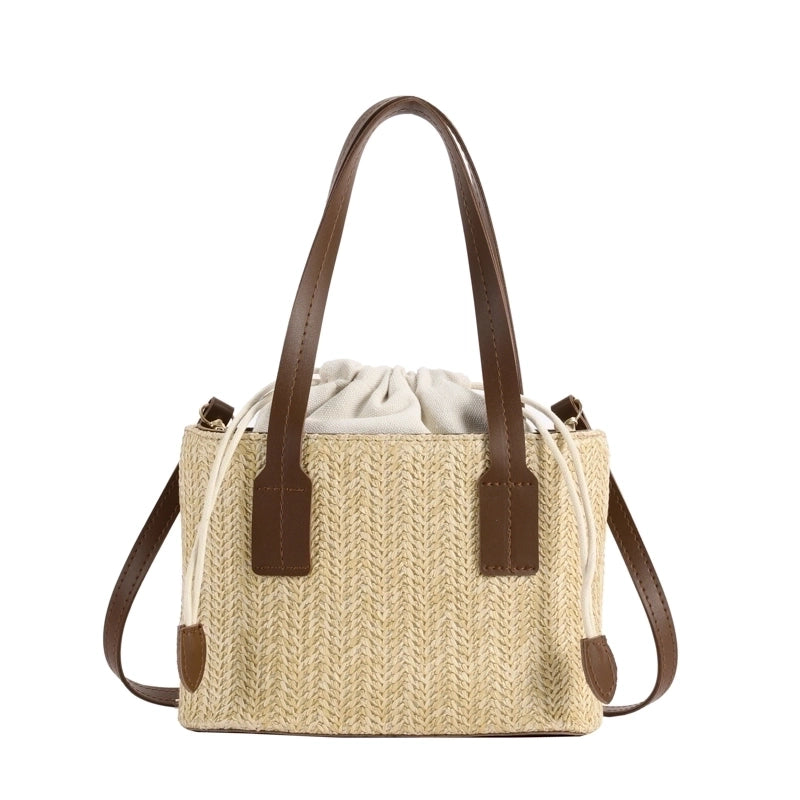Women's Spring&summer Straw Basic Shoulder Bag Handbag
