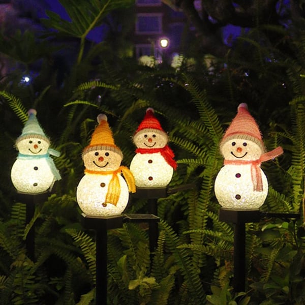 Christmas sale -- Waterproof solar light with snowman