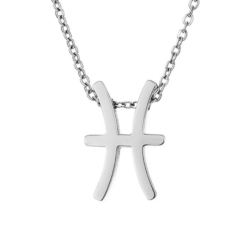 Stainless Steel Titanium Steel 14K Gold Plated Fashion Plating Constellation Necklace