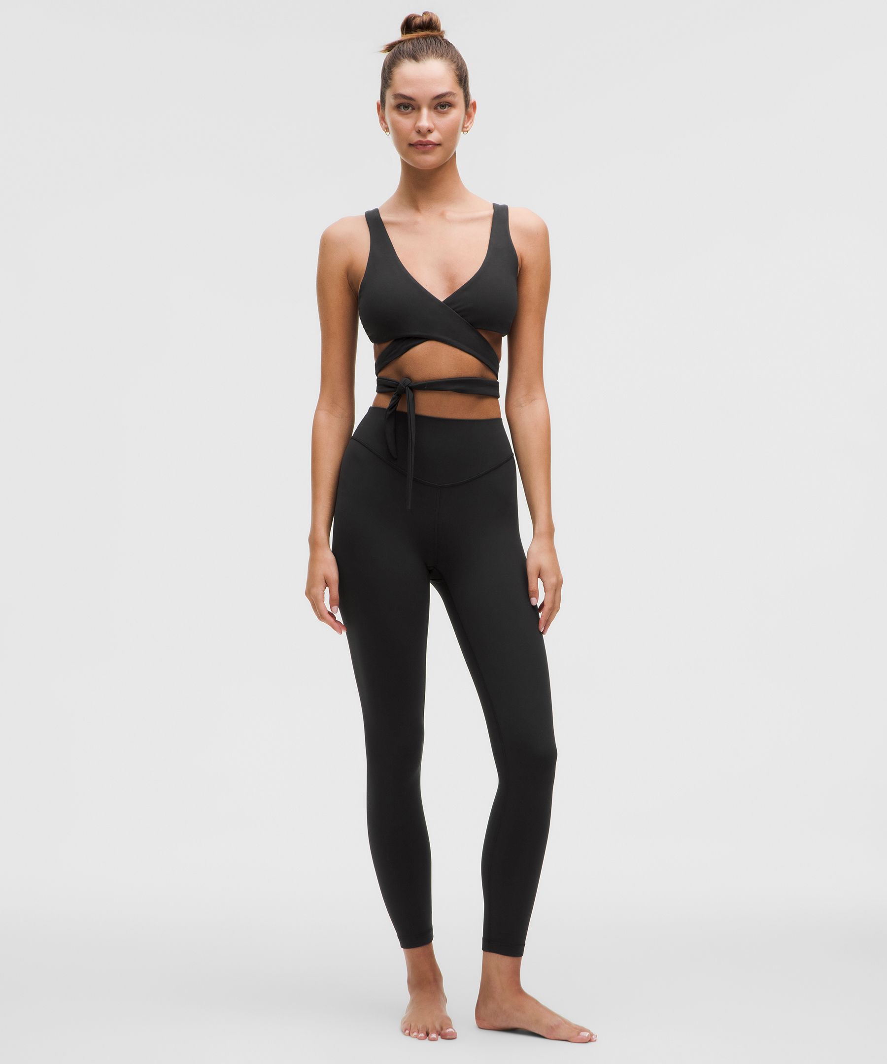Nulu Wrap-Front Tie Bra Light Support, A/B Cup