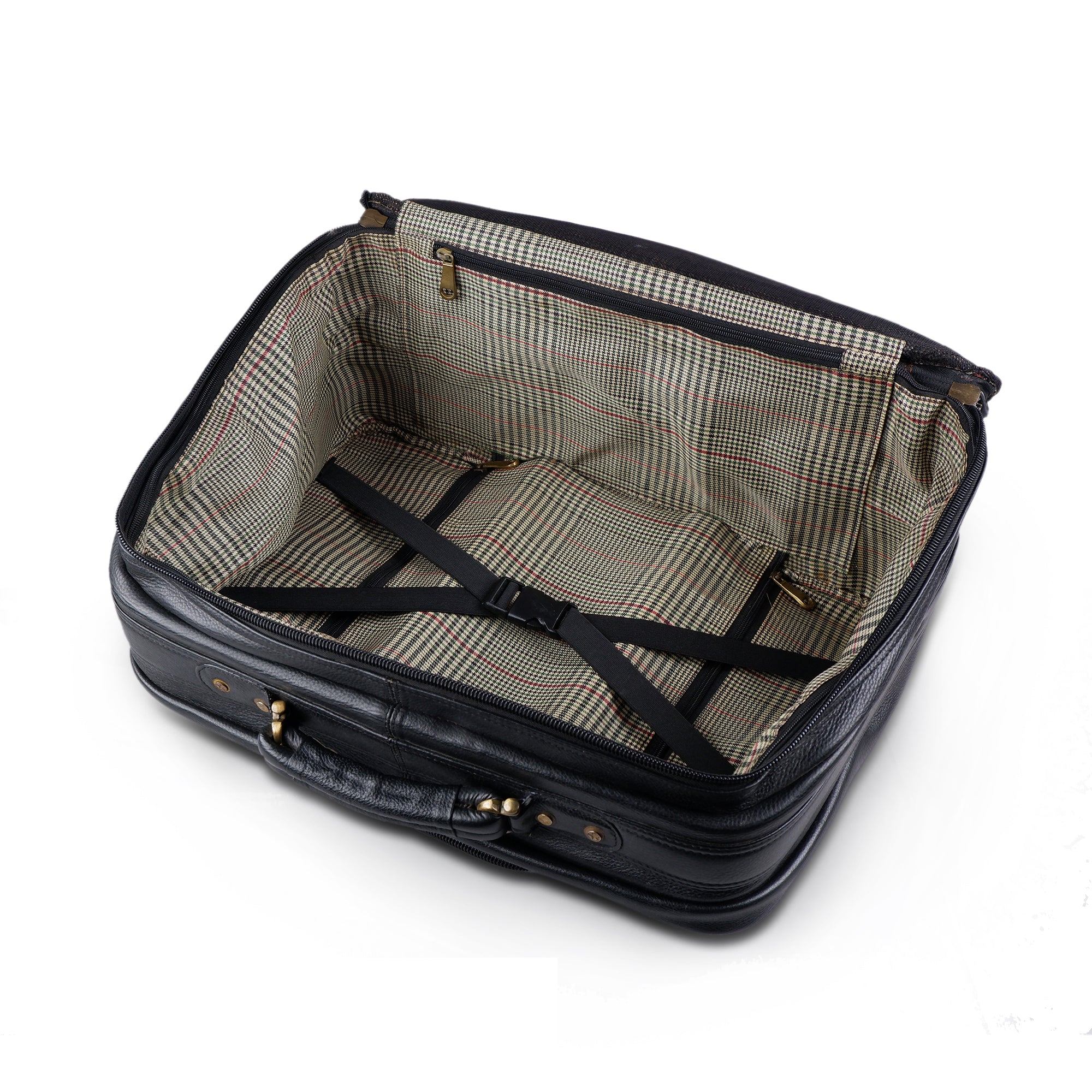 Solid Black Business Trolley Suitcase
