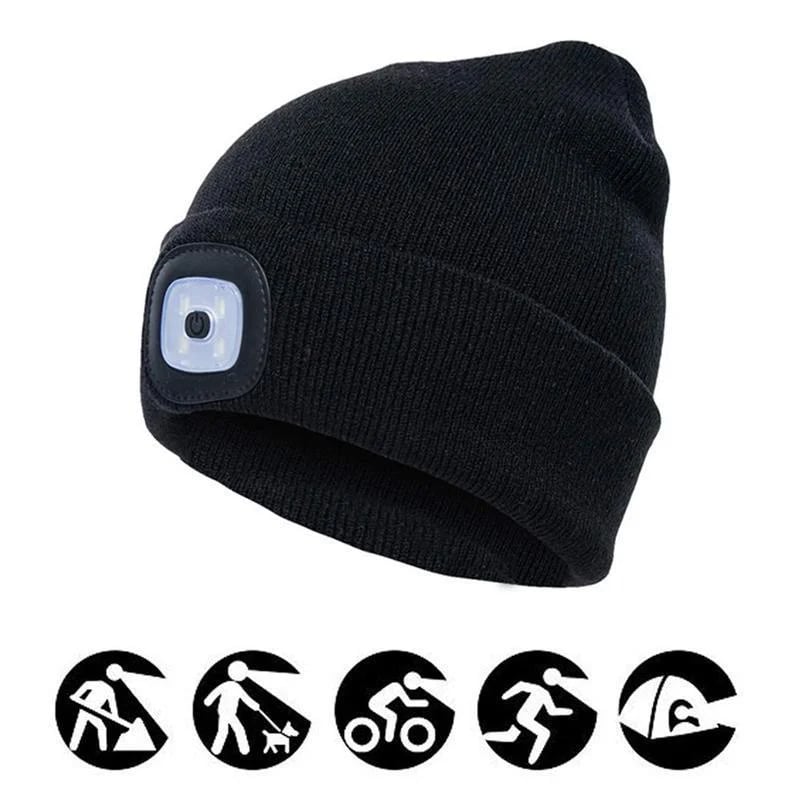 🔥LED Knitted Winter Beanie Hat