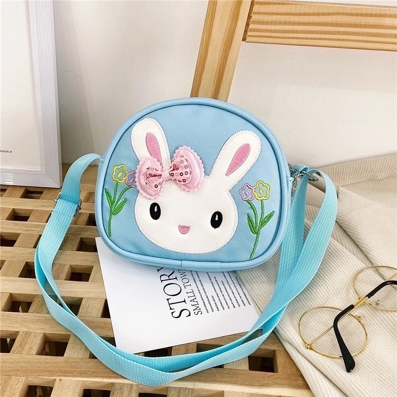 Kid'S Pu Leather Animal Cartoon Cute Semicircle Zipper Crossbody Bag