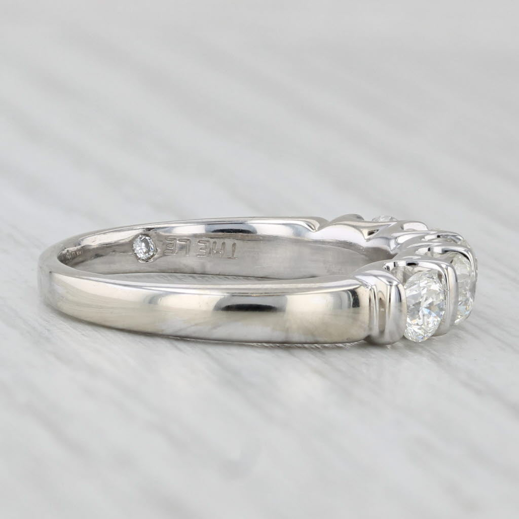 0.80ctw The Leo Diamond Wedding Ring 14k White Gold Stackable Anniversary Band