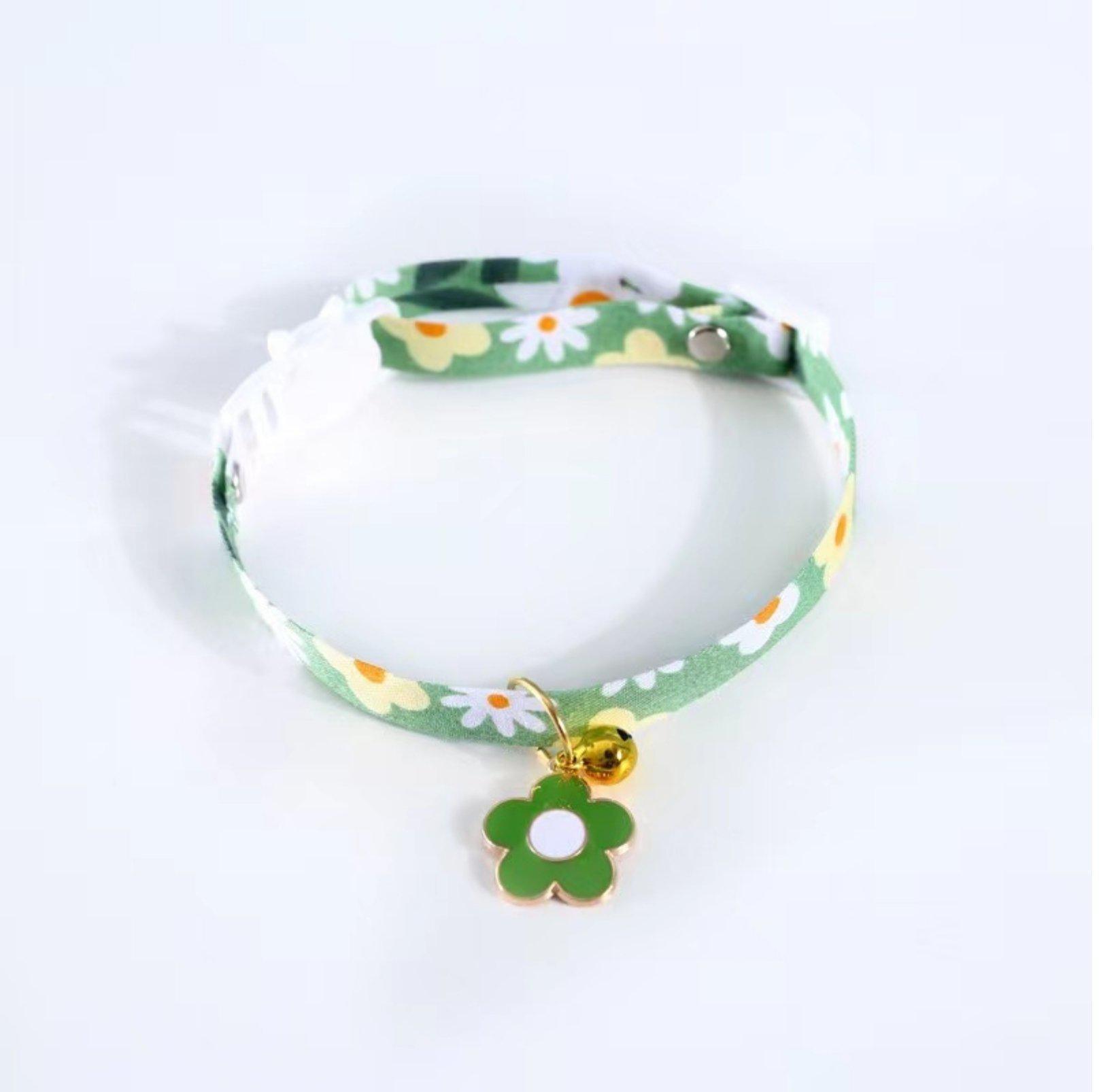 Flower Series Pendant Style Adjustable Pet Collar