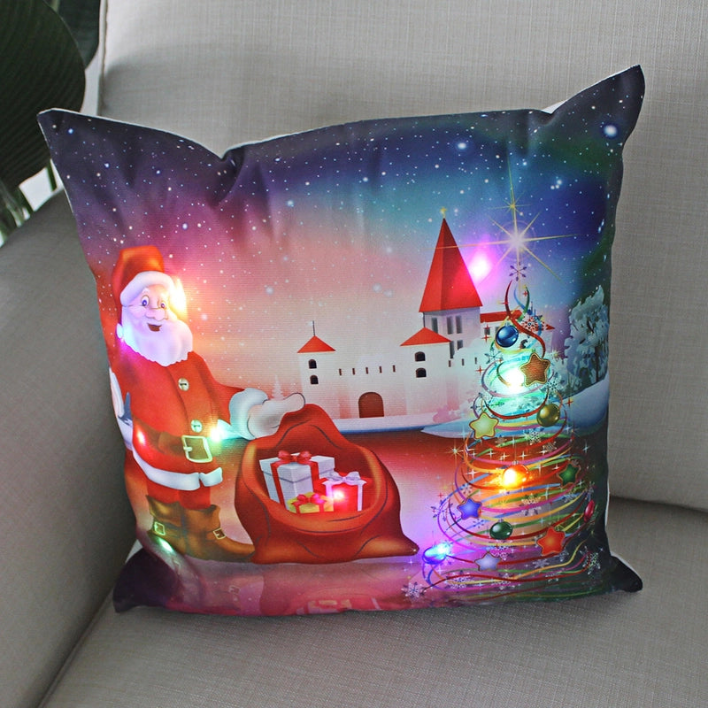 Fashion Santa Claus Plush Pillow Cases