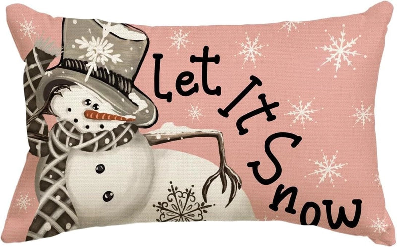 Christmas Vacation Letter Linen Pillow Cases Couch & Sofa Decor