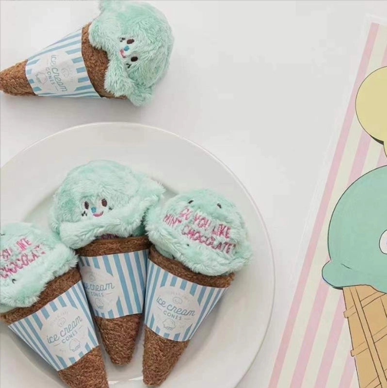 Cute Ice Cream Pet Dog Cat Sniffing Food Sound Toy
