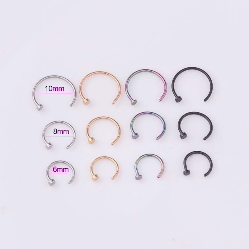 Ear Cartilage Rings & Studs Fashion Geometric 316L Stainless Steel  Plating