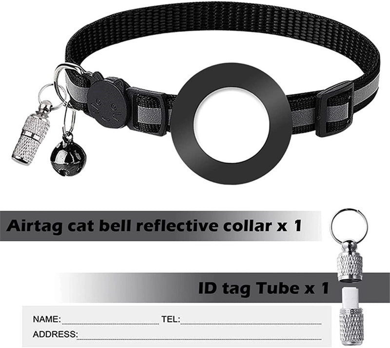 Minimalist Nylon Brass Stripe Pet Collar