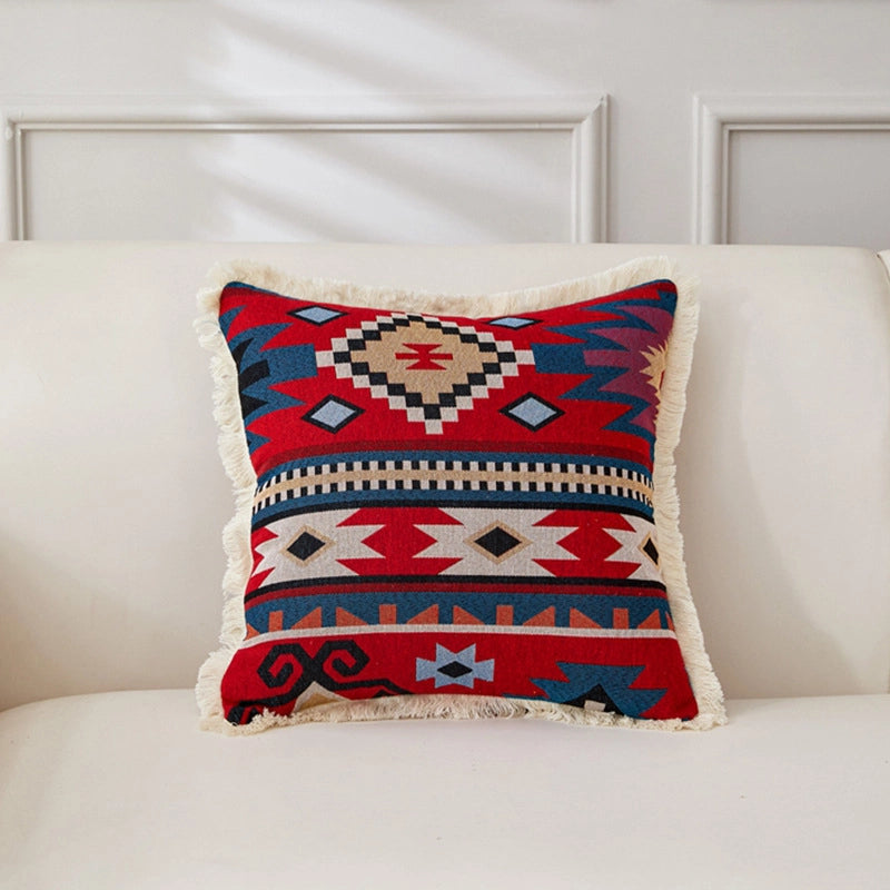 Minimalist Classic Style Geometric Cotton And Linen Pillow Cases