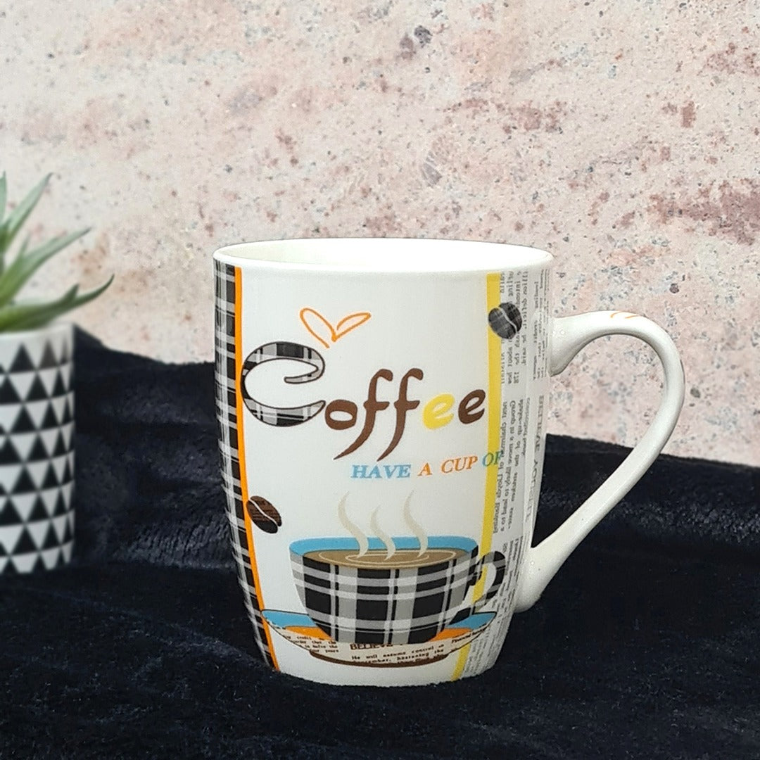 Coffee Cloth Porcelain Mugs