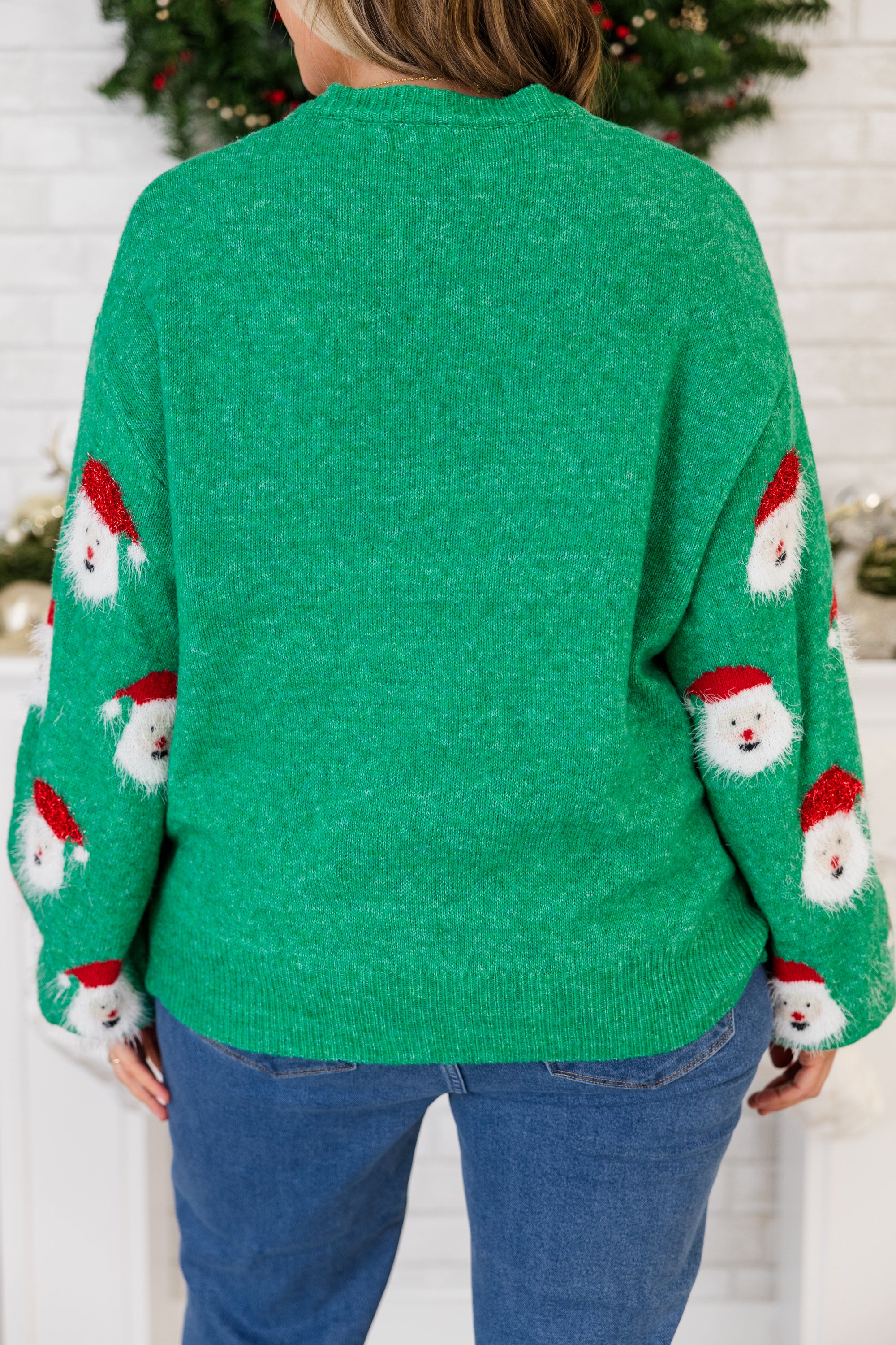 Down The Chimney Sweater. Green