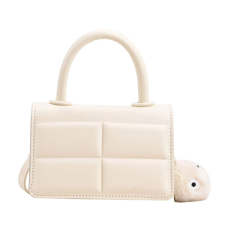 Women's Small Pu Leather Solid Color Streetwear Square Magnetic Buckle Shoulder Bag Handbag Crossbody Bag