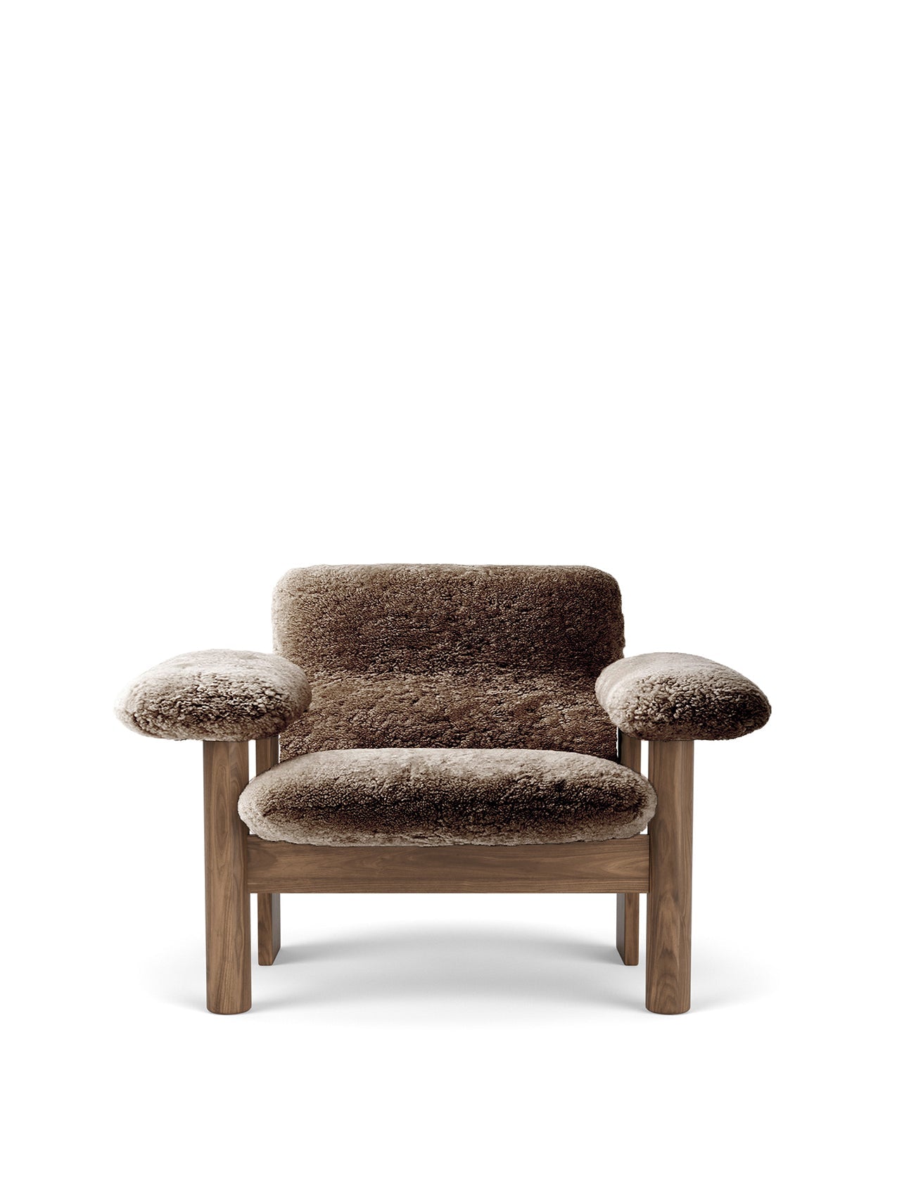Brasilia Lounge Chair. Low Back. Sheepskin