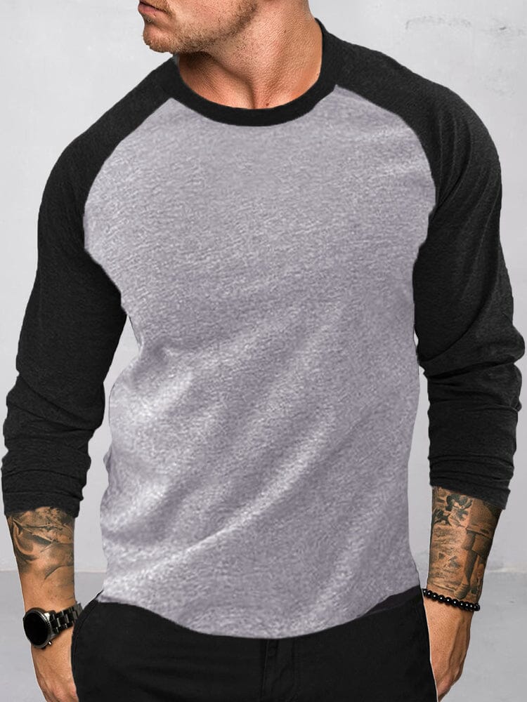 Color Block Crew Neck T-Shirt