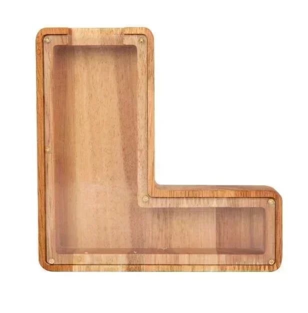 (🔥Summer Hot Sale Now-50% Off) Personalized Wooden Letter Piggy Bank - FREE SHIPPING