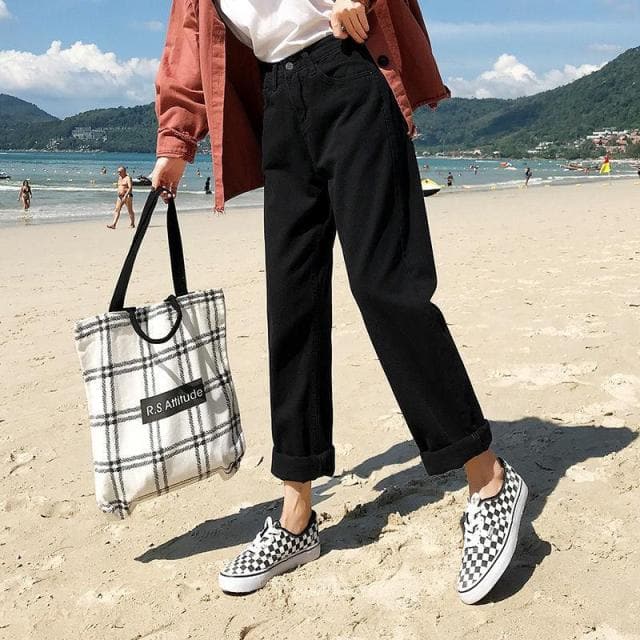 Ankle-Length Pants With Straight Cut