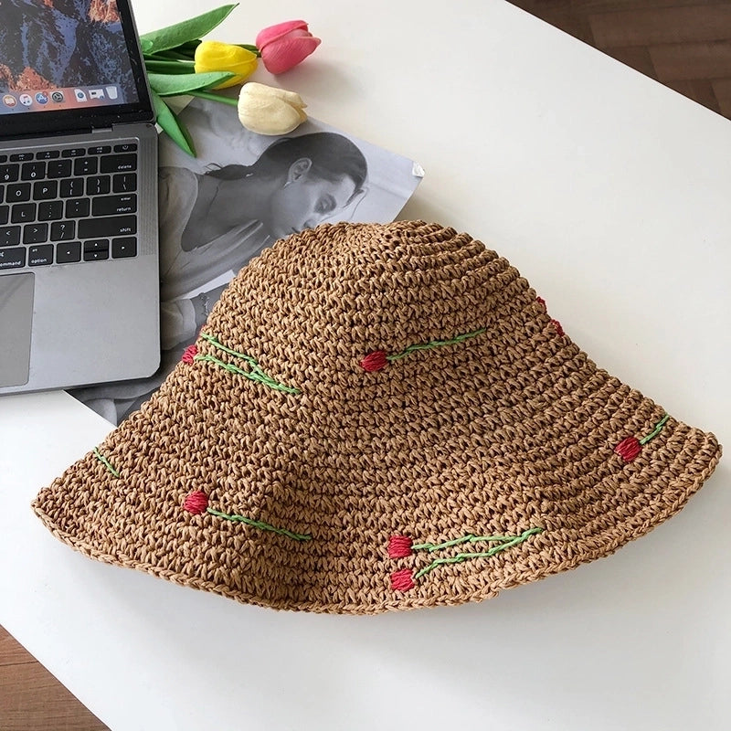 Women's Vacation Minimalist Bow Knot Big Eaves Sun Hat