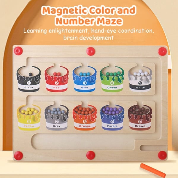 2023 Newest Magnetic Color and Number Maze🎁