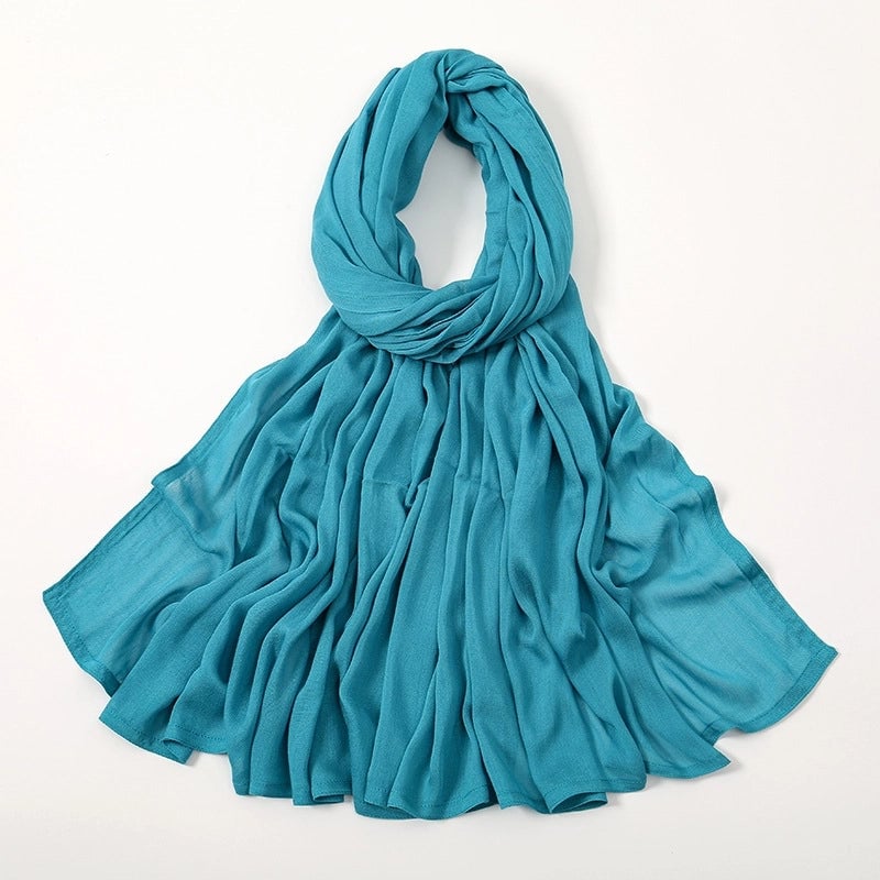 Women's Elegant Minimalist Solid Color Rayon Kerchief