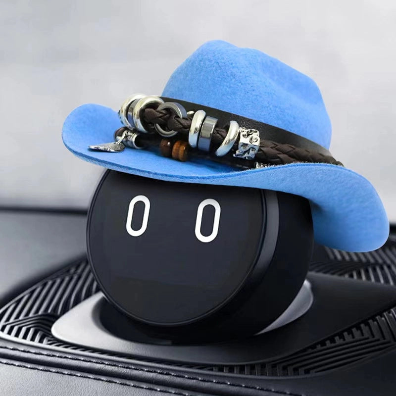 Cowboy Style Polyester Solid Color Pet Hat