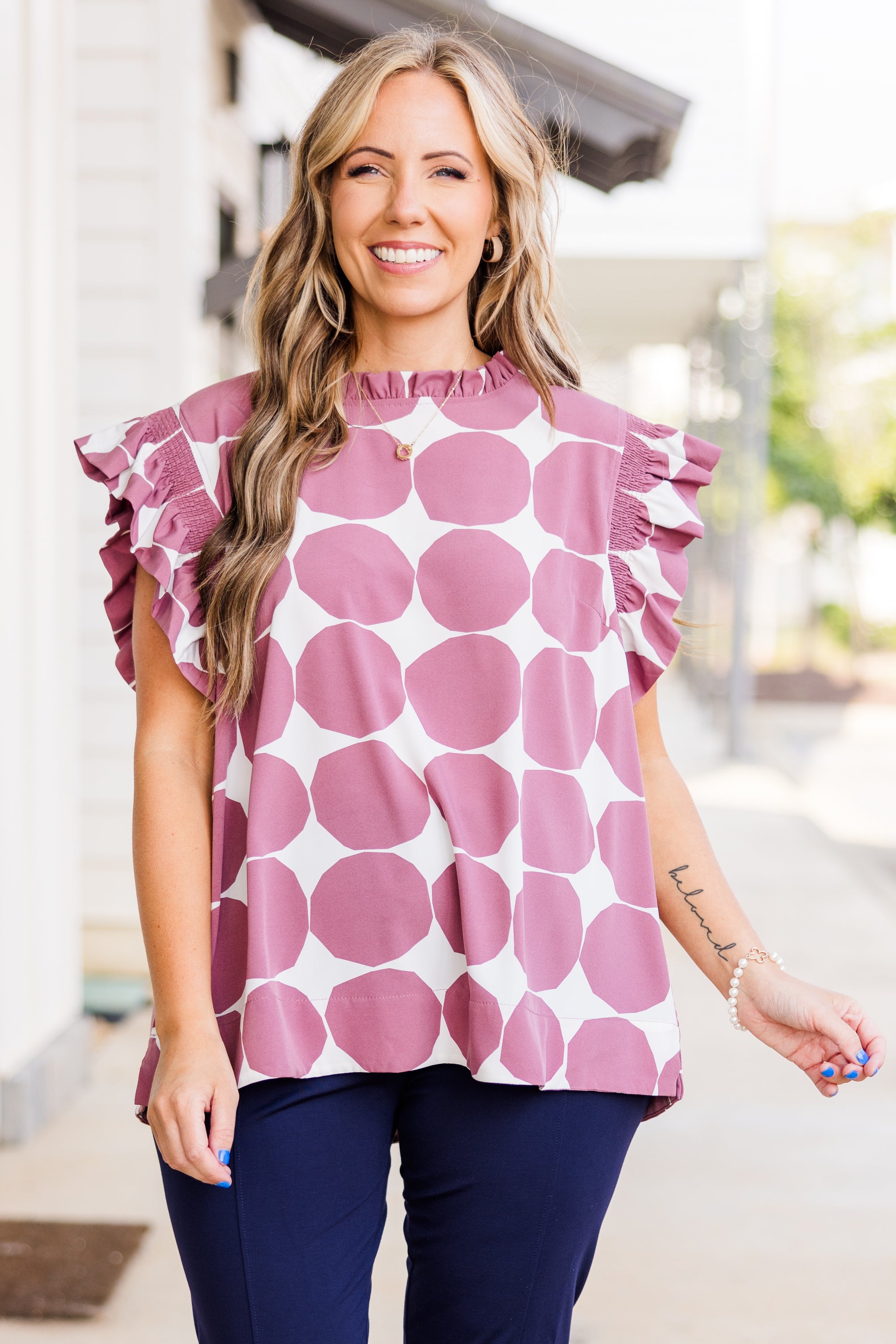 One Last Game Top. Dark Mauve