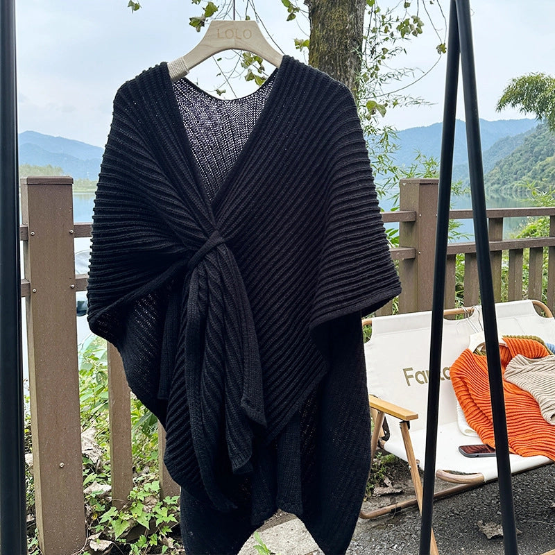 Women's Minimalist Solid Color Imitation Cashmere Solid Color Shawl