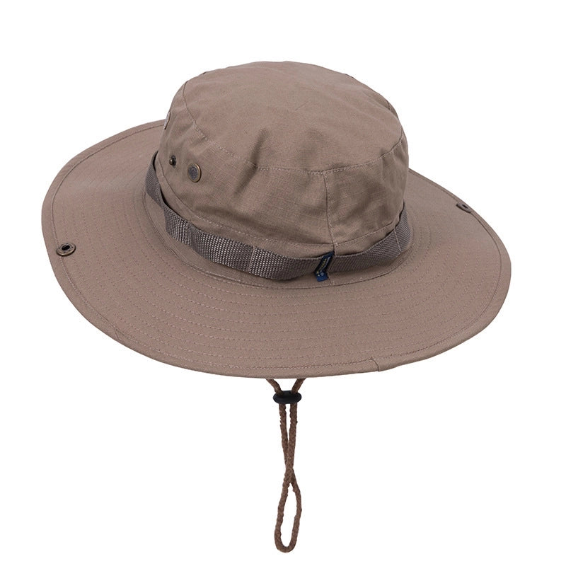 Unisex Casual Minimalist Letter Solid Color Embroidery Big Eaves Bucket Hat
