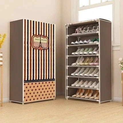 7X LAYERS PRINTED SHOE RACK