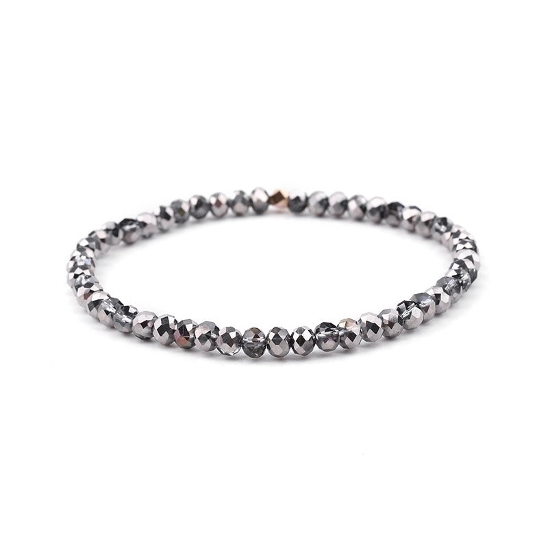 Minimalist Geometric Beaded Crystal Bracelets