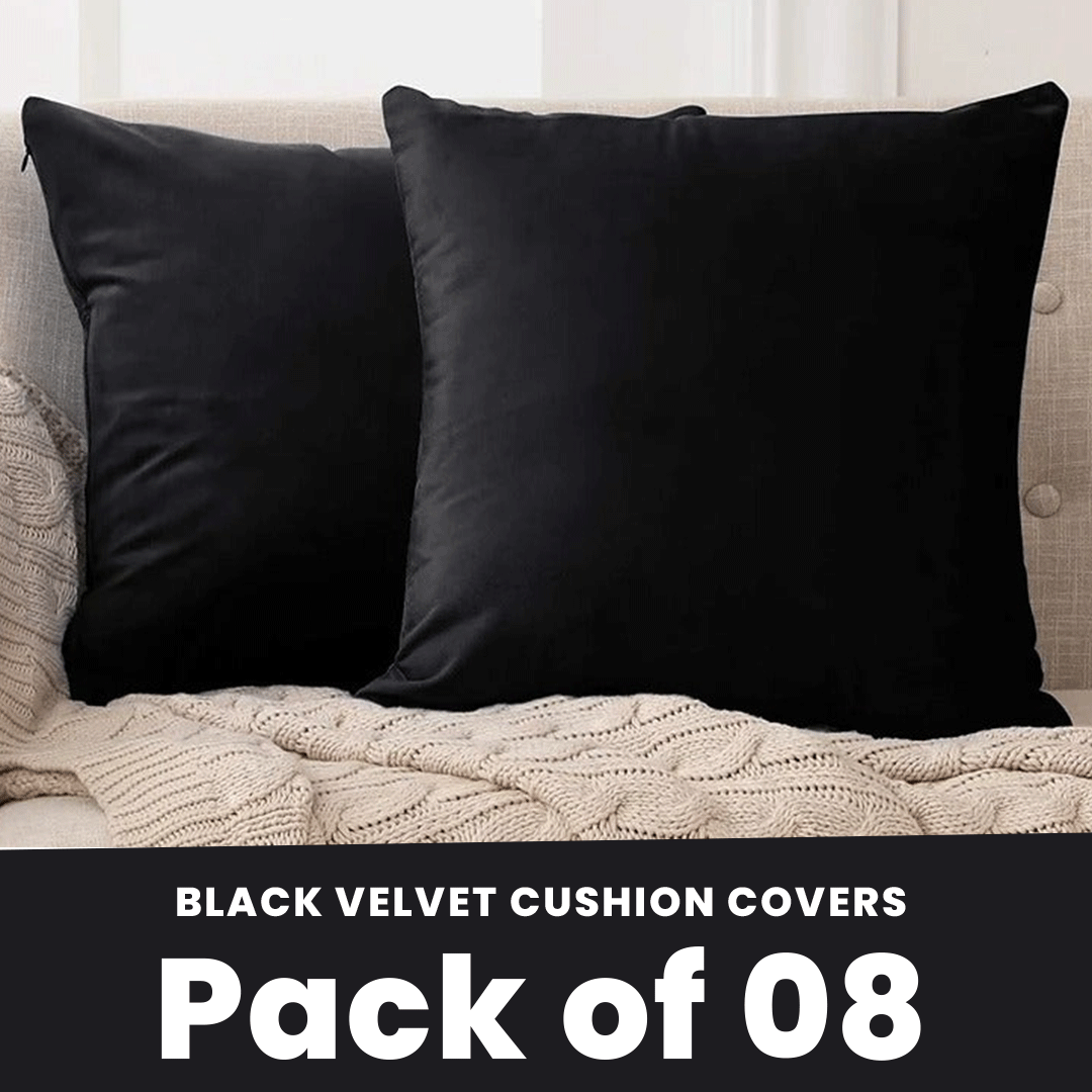 Black-Velvet Cushion Covers