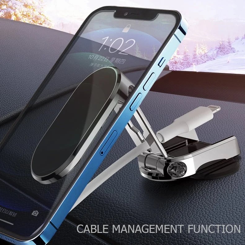 🔥Promotion 49% OFF - Alloy Folding Magnetic Car Phone Holder