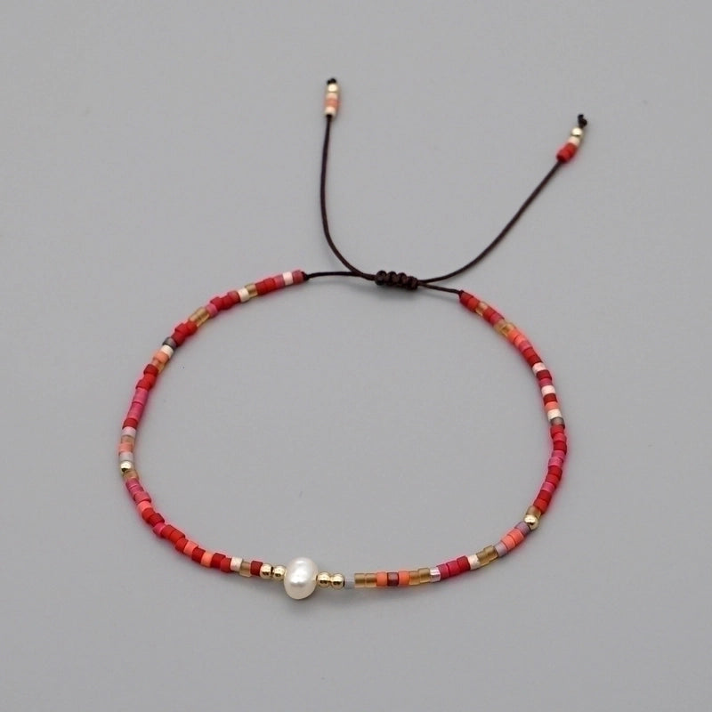 1 Piece Minimalist Circle Beaded Irregular Pearl Women's Bracelets