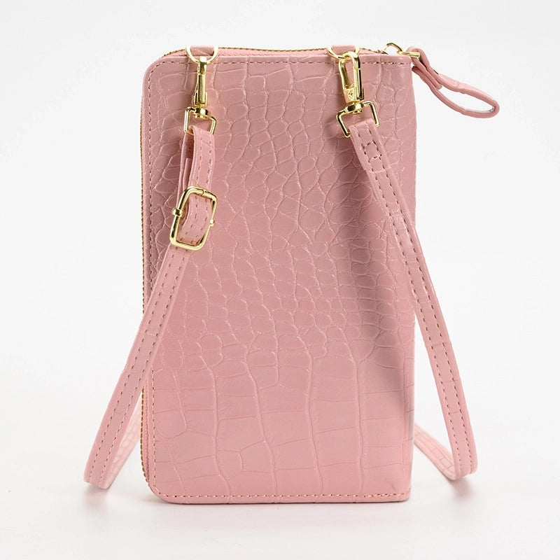 Women's All Seasons Pu Leather Solid Color Classic Style Square Flip Cover Phone Wallets