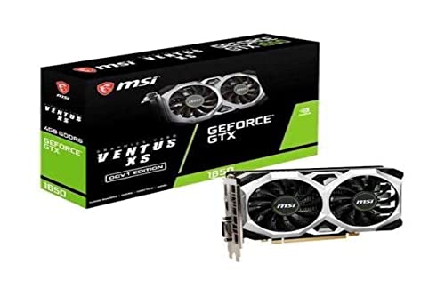 MSI - Tarjeta gráfica - Gaming GeForce GTX GTX 1650 D6 Ventus XS OCV1 128 bits HDMI/DP/DVI 4 GB GDRR6 HDCP Compatible con DirectX 12 VR Ready OC