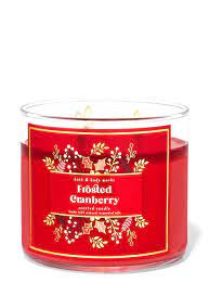 Bath & Body Works Frosted Cranberry 3-Wick Candle