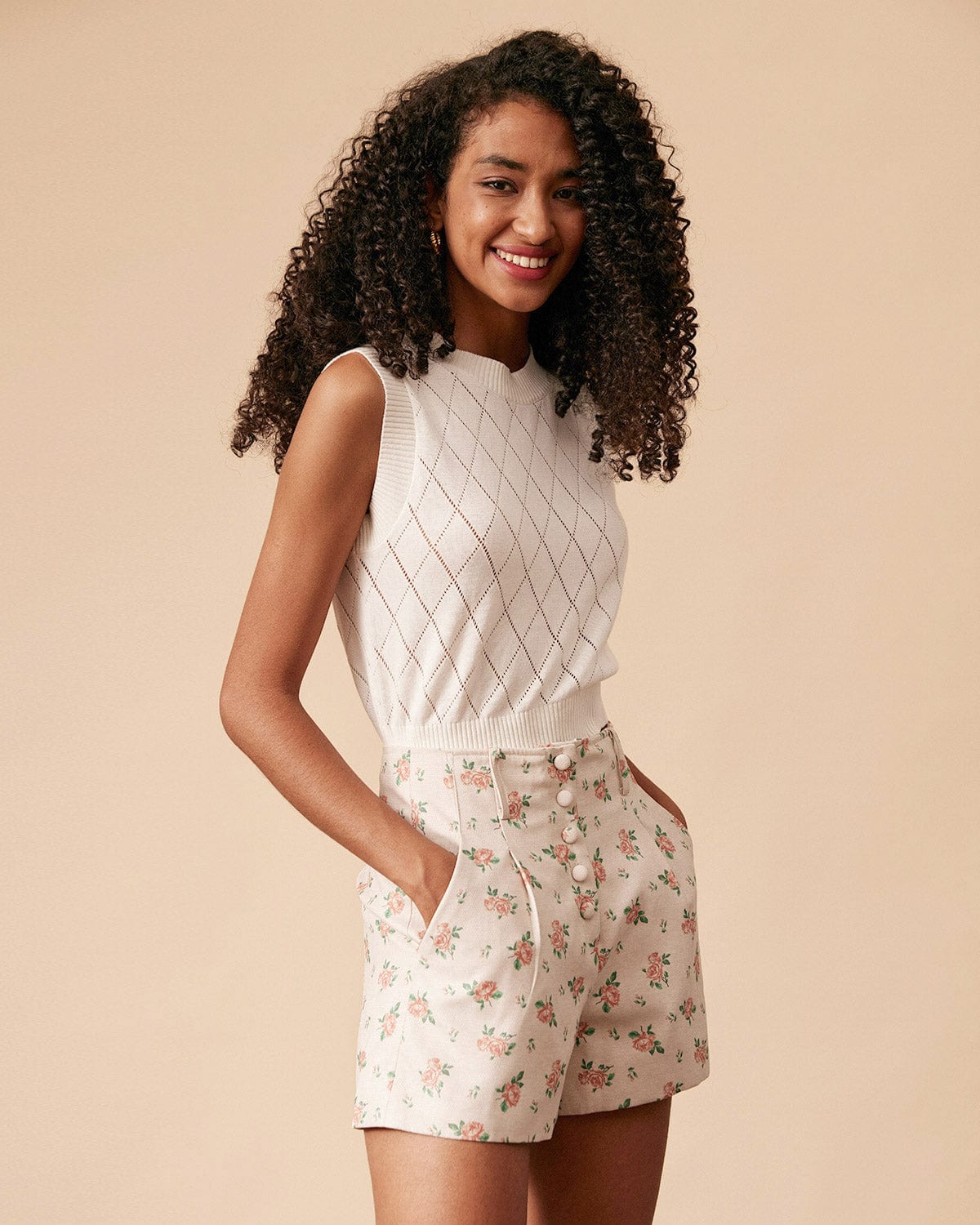 The High Waisted Floral Shorts