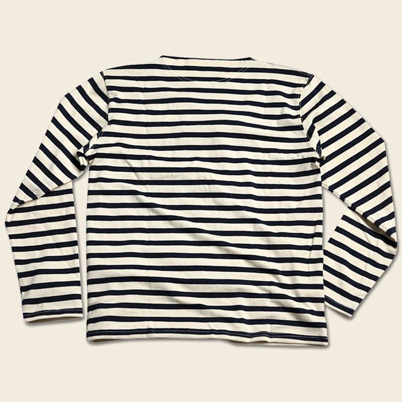 French Sailor Breton Stripe Boat Neck Casual T-shirt