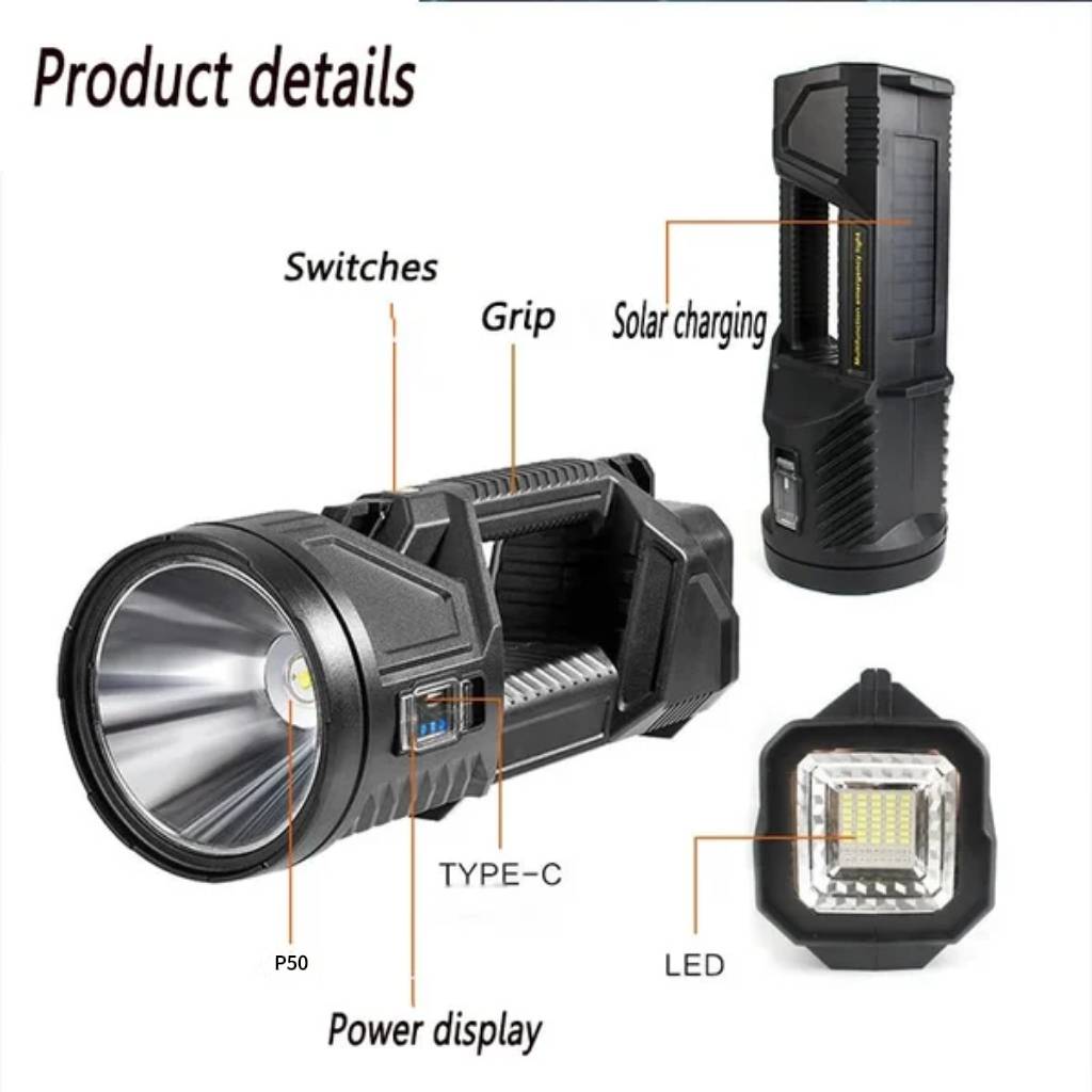 46% OFF 🔥New German Waterproof Spot Lights Handheld Large searchlight