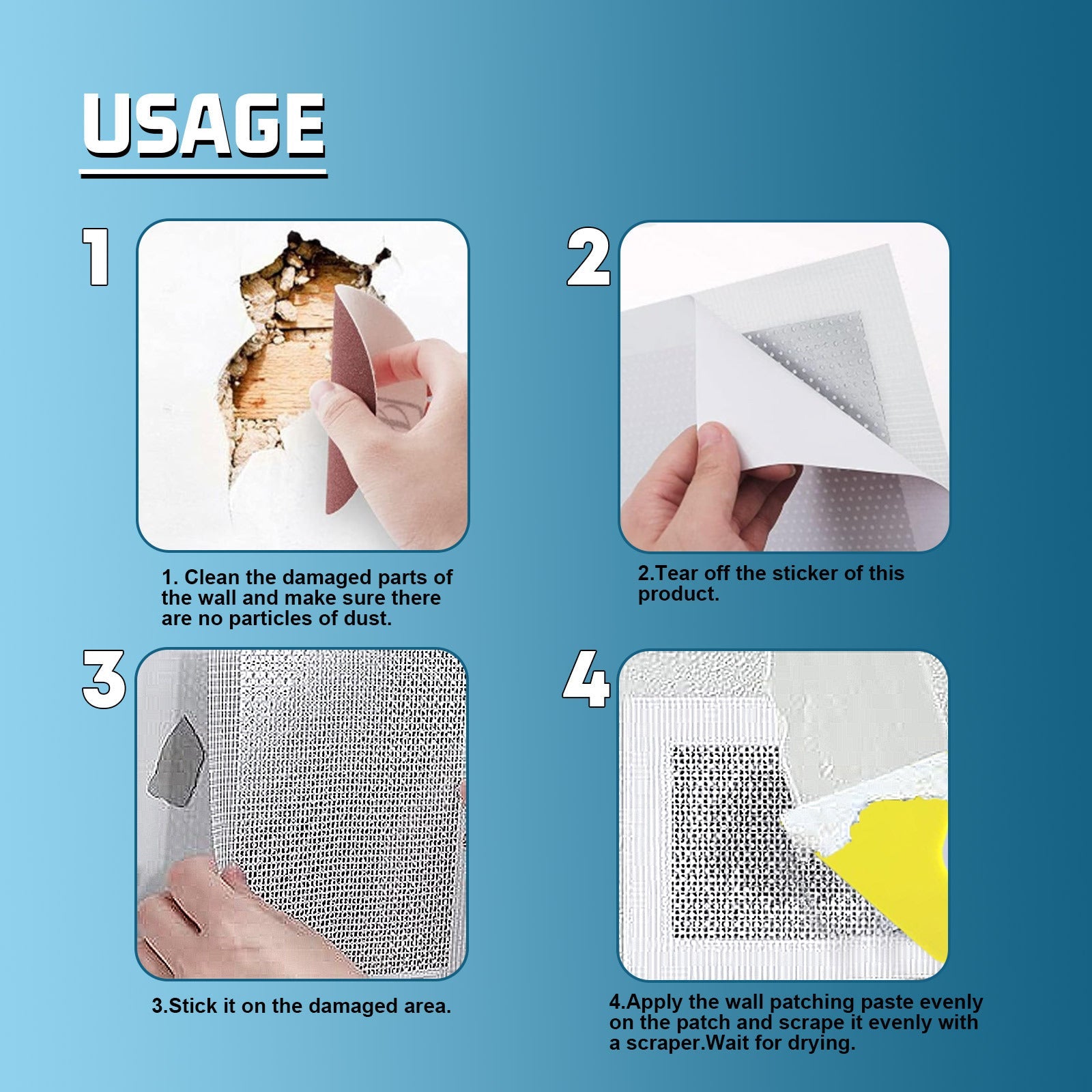 Efficient Waterproof Wall Hole Repair Paste Kit