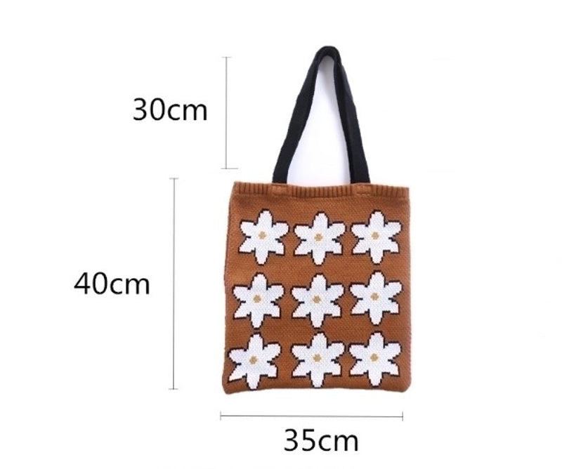 Women's Large Polyester Flower Cute Open Underarm Bag