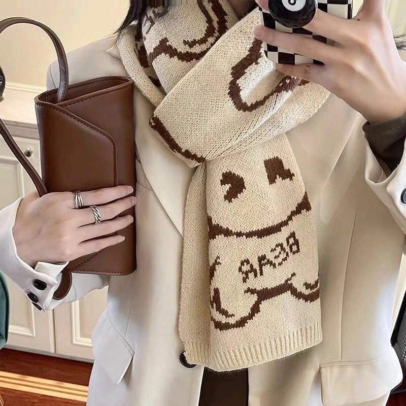 Women's Minimalist Commute Color Block Polyester Scarf